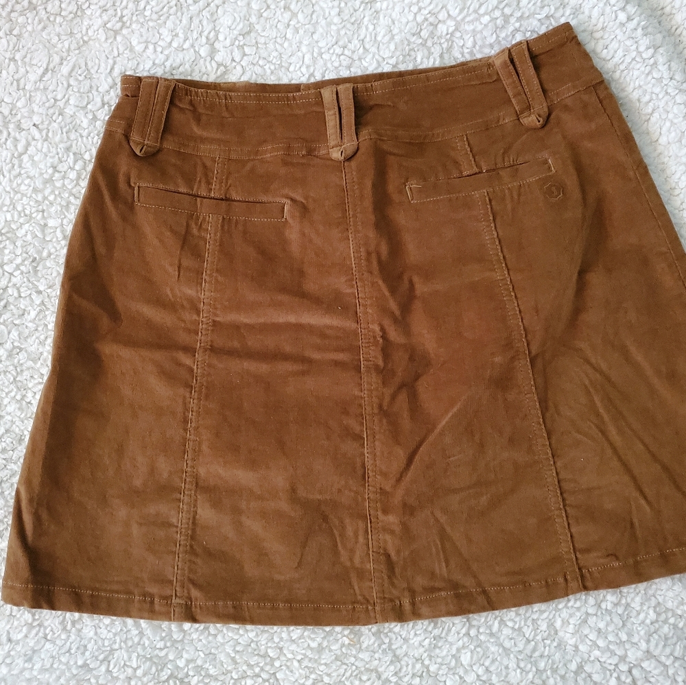 Sahailie Cascade Corduroy skirt in brown - Picture 5 of 6